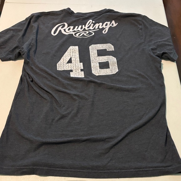 Baseball Graphic Men’s T-Shirt - Black, Red, Blue Size Medium - Picture 5 of 8